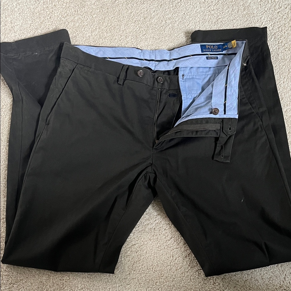 Polo by Ralph Lauren Men's Dark Green Slim Stretch Chinos